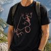 Norse Petroglyph Thor Chariot T Shirt Ancient Nordic Symbol Graphic Tee Viking Mythology Shirt Scandinavian Pagan Unisex Hiking Gift