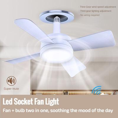 16 Inches New Modern Design LED Fan Light European Dimming Bedroom Fan Light Living Room Integrated Ceiling Fan Light