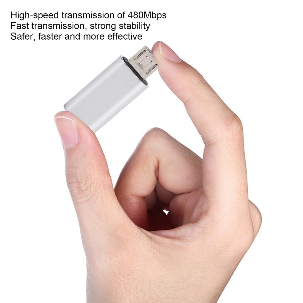 TypeC Adapter Converter Female To   Male Mobile Phone Data Line USB Charging(Black )