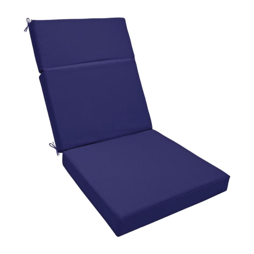 Patio Chair Cushion Seat Pad with Ties Water Resistant with Removable Cover for Deck Front Porch Yard Lawn Furniture Pool