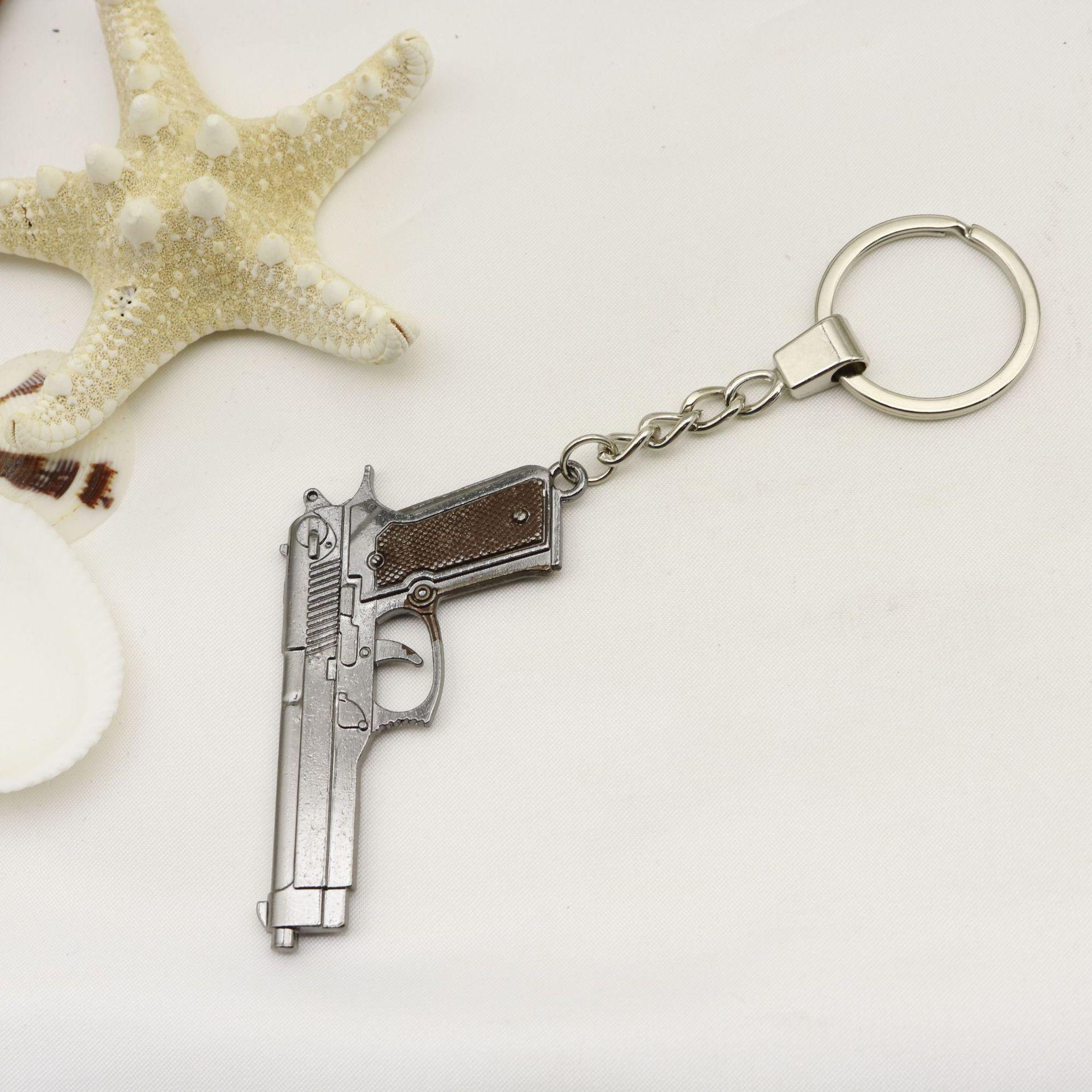 PUBG Metal Chicken Dinner Keychain Toy Car Ornament