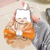 Prank Cat Fan Keychain Pendant Playful Animal Doll Propeller Keychain Bag Backpack Belt Loop Keyring