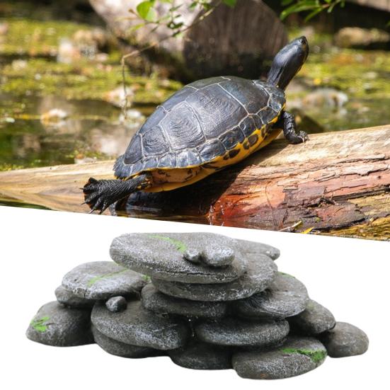 Cave High Simulation Cobblestone Shape Landscaping Smooth Surface Exquisite Workmanship Catfish Hideaway Grey Aquarium Fish Tank Pebble Arch Cave