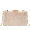 Luxury Designer Acrylic Box Handbags Glitter Rhinestones Diamond Evening Bag Wedding Party Clutch Purse Shoulder Messenger Bag