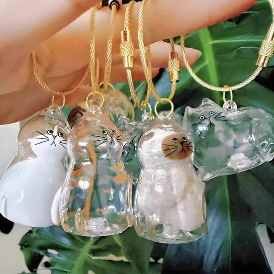 5Pcs Hair Memorial Storage Bottle Cat Cat Locket for Storing Fur