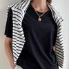 Hirsionsan Basic Cotton T Shirt Women Summer New Loose Solid Tees 19 Colors Casual Loose T Shirt Female Oversized O Neck Female Tops