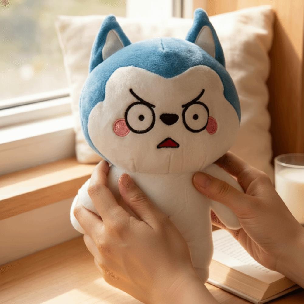 Soft Material HuskyLang Stuffed Doll Adorable Style Stuffed Animal Pillow Birthday Gift
