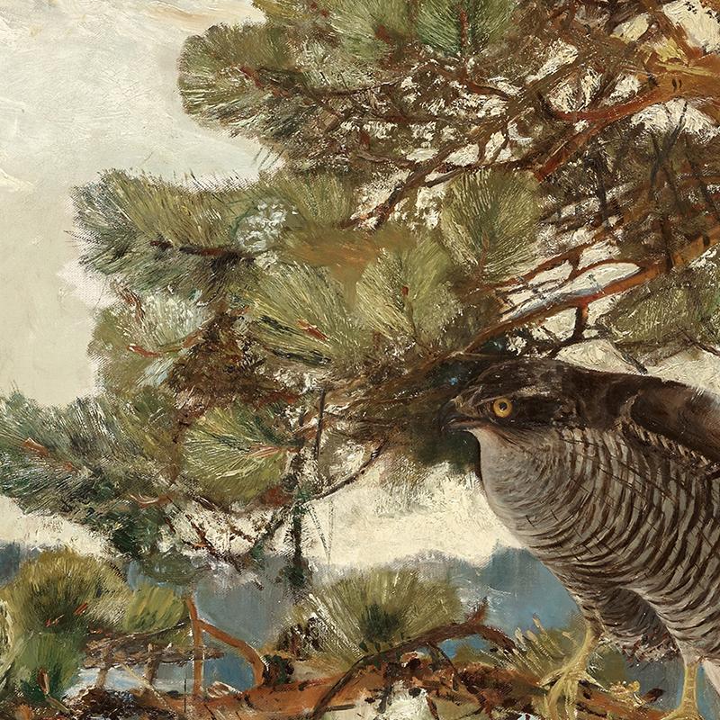 Christmas Gallery Wall Art Prints Rustic Winter Oil Painting Canvas Poster Holiday Decorative Wall Pictures Farmhouse Wall Decor