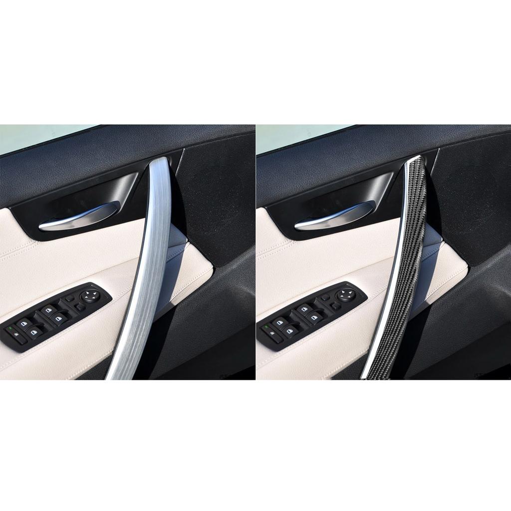 Pro BMW X3 E83 2004 2005 2006 2007 2008 2009 2010 Autopříslušenství Carbon Fiber Vnitřní dveře Dveře Push madlo Kryt Obložení Samolepka