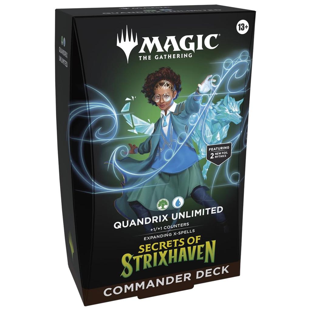 Wizards of the Coast Magic: The Gathering Strixhaven: School of Mages Commander Deck - Quantum Quandrix (English Edition) MTG Trading Card Game