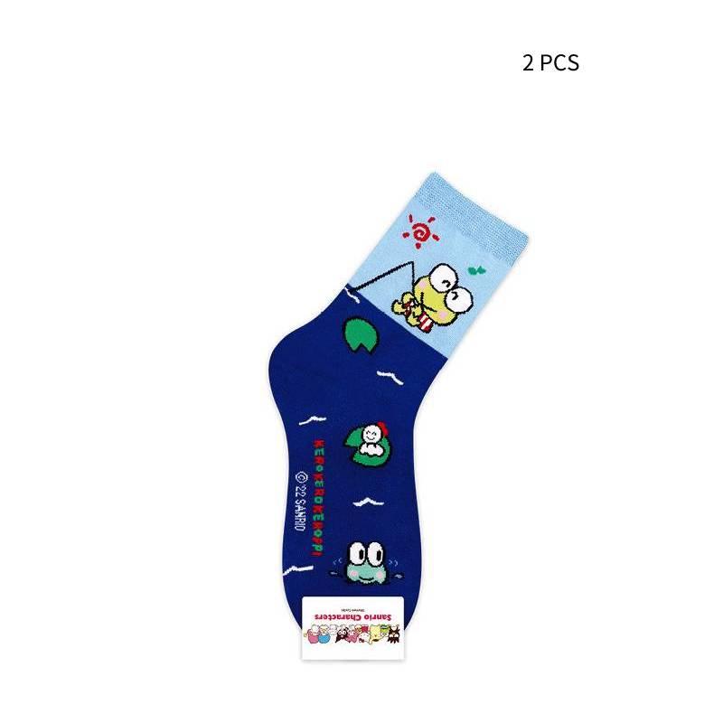 Neuankömmling Koreanischer Cartoon Niedliche Katze und Yu Gui Hund Bunte Mid-Calf Socken für Mädchen