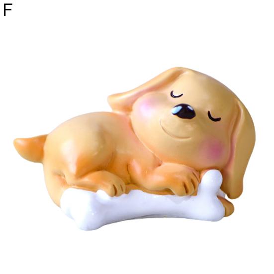 Ρητινένια Φιγούρα Λεπτό Ζώο Γάτα Κινούμενα Σχέδια Χύτευση Υπέροχο Μικρό Άγαλμα Σκύλου Είδη Διακοπών