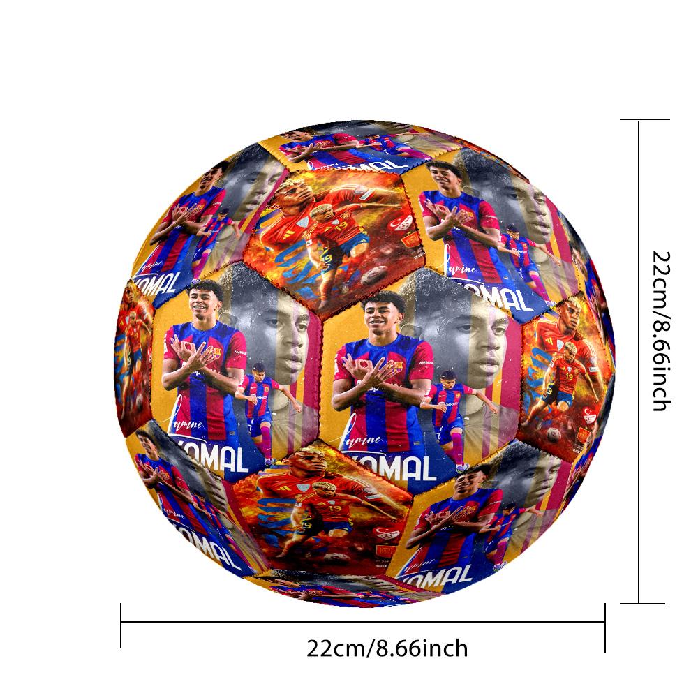 Lamine Yamal's Spain's 19th Century Legacy Size 5 Football Machine Sewn Indoor/Outdoor Universal Football for Football Accessories