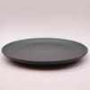 Ware Hendey 24cm Unbreakable Plain Made In Premium Heat Resistant Dishwasher and Microwave Durable Simple Ceramic Look Plate, Japan, Black, (240°C),