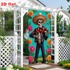 Day of the Dead Outdoor Door Banner - Carnival Party Decoration