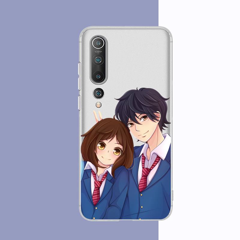 Ao Haru Ride Love Lovely Anime Phone Case for Samsung S20 S10 Lite S21 Plus for Redmi Note8 9pro for Huawei P20 Clear Case