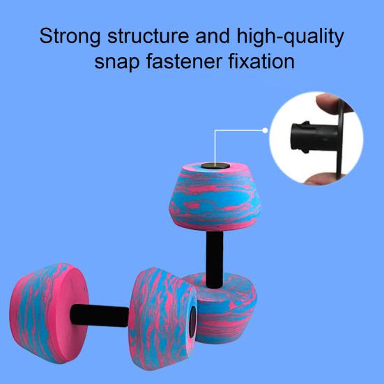 Aquatic Dumbbells EVA Foam Water Weights Pool Resistance Exercise Barbells for Aerobics Fitness Training Weight Loss Muscle Toning