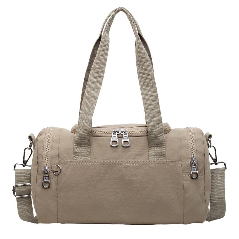 Waterproof Travel Bag Women's Shoulder Bag Solid Color Large Capacity Crossbody Bag