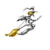 Witch Riding A Broom Brooch Creative Fashion Vintage Pin Jewelry New Design Kids High Quality