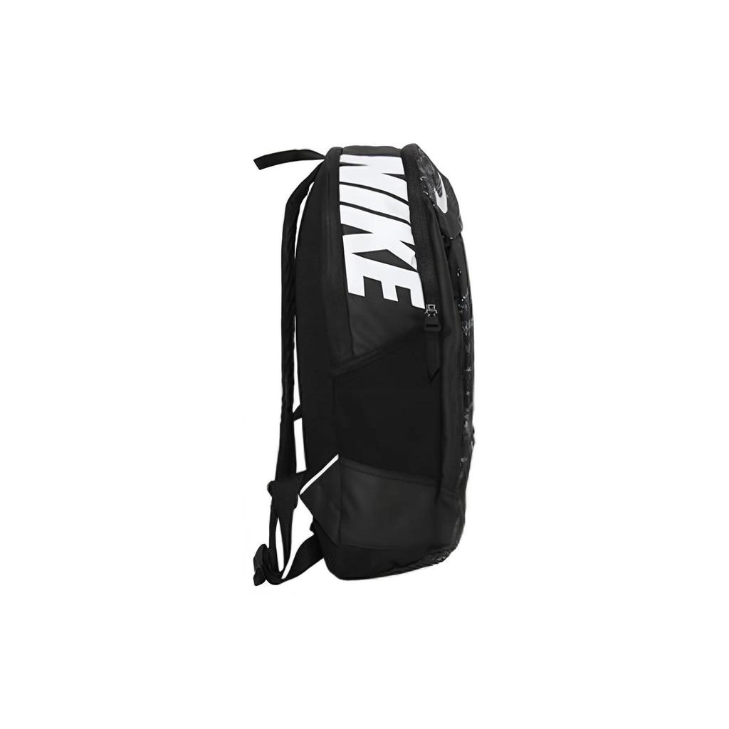 Nike Polyester Backpack Regular Unisex Black White (Unisex) Backpacks BA5224 014