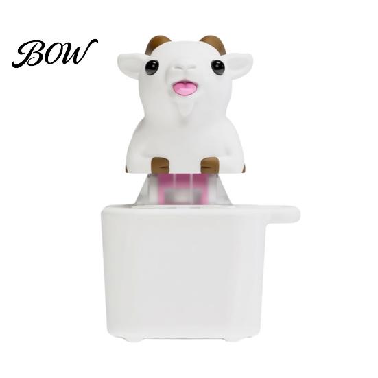 Rechargeable Goat Stress Reliever 1/2Pcs Keyboard Fidget Toy with Sound, Sheep Finger Clicker Sensory Tactile Feedback Toy, Animal Push Button