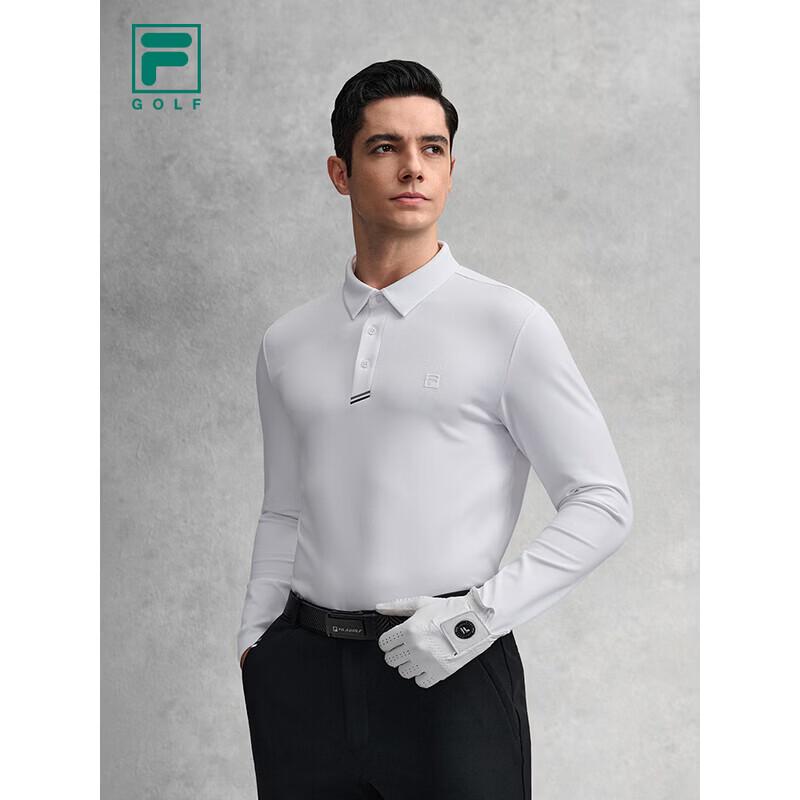 FILA Men s Knitted Long-Sleeve Golf Polo Shirt XL