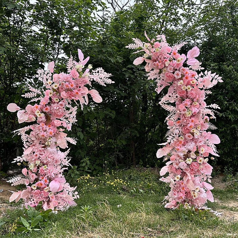 Mori-Style Floral Arch: Silk Flowers & Greenery for Weddings, Proposals, Birthdays, Window Displays & Photo Arrangements