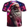 Christmas T-shirt Men's Printed Comfortable Short Sleeved Comfortable Versatile T-shirts Fashionable