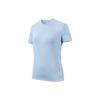 Running Series Logo Letter Round Neck Slim Fit Short Sleeve T-Shirt Women Tops Roll-Cloud-Blue 162335103-1