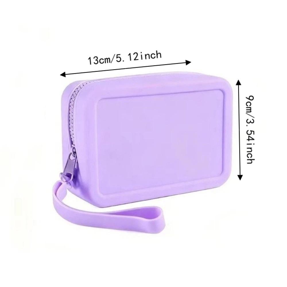 Silicone Cosmetic Makeup Bag Waterproof Storage Bag Wallet Toiletries Handbag  Holiday Gift