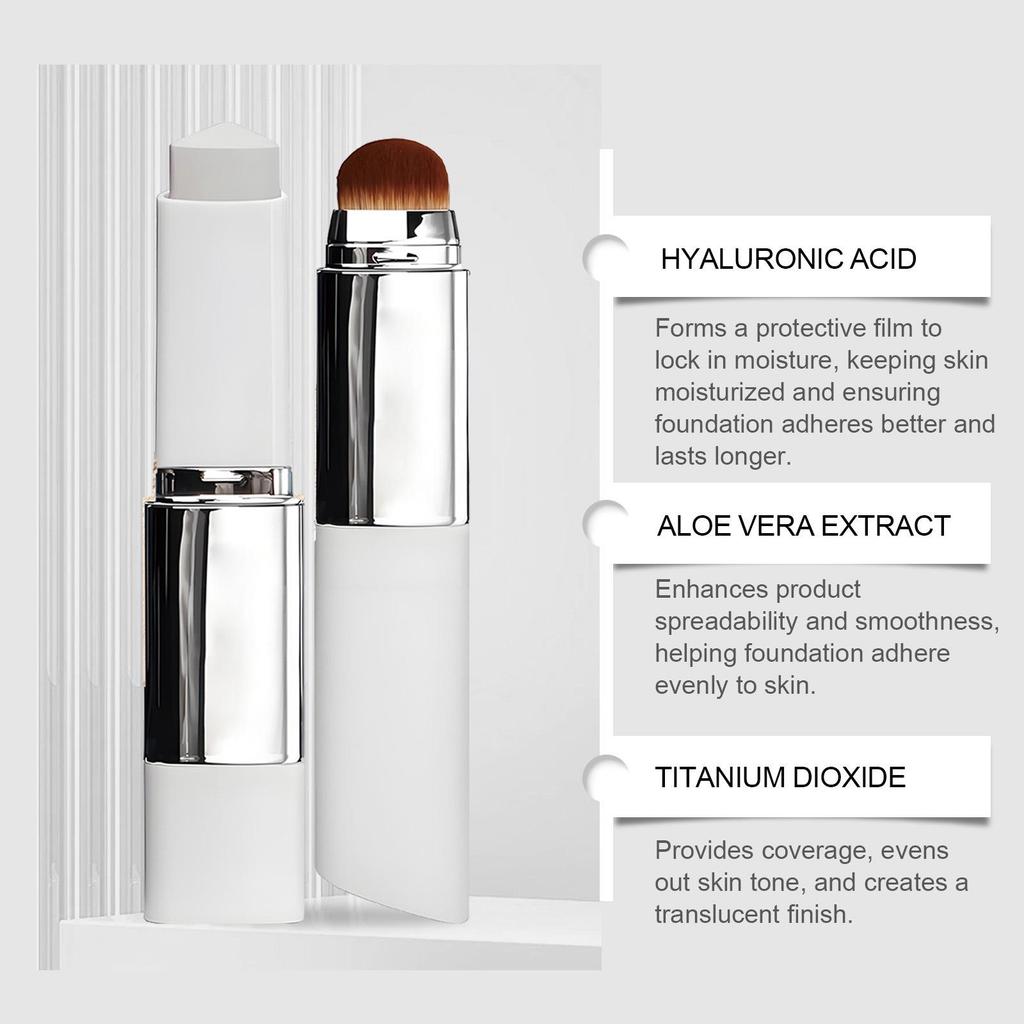 Color-Changing 2-in-1 Matte Foundation Stick: Lightweight, Natural, Suitable for Oily & Dry Skin
