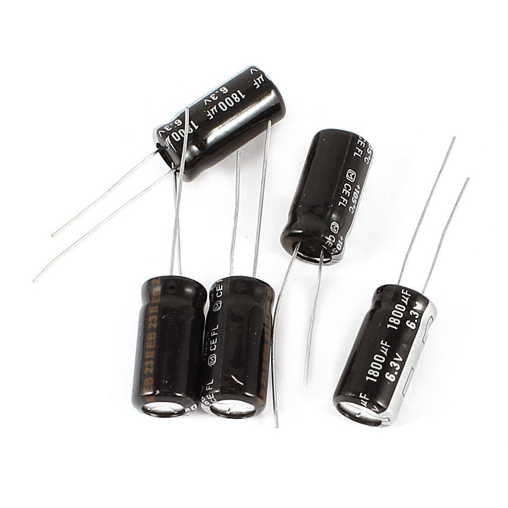 2 pz Condensatori elettrolitici 1800uF micro farad 10V 105°