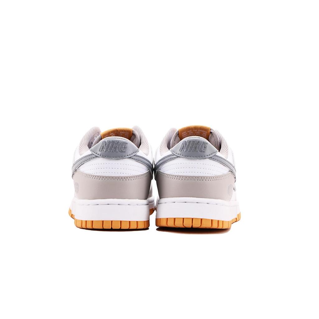 Nike Dunk Abrasion Resistant, Lightweight, And Breathable Low top Skateboard Shoes Unisex Gray White HF5441-110(Team-59)