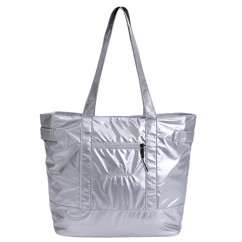 Simple Large Capacity Letter Embroidered Tote Bag For Women Summer Casual Daily Use