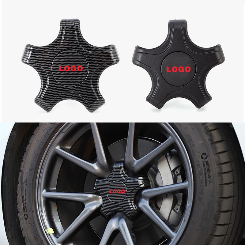 Tesla Model 3 Wheel Hub Cap with T & 3 Logos - Five-Spoke Accessories