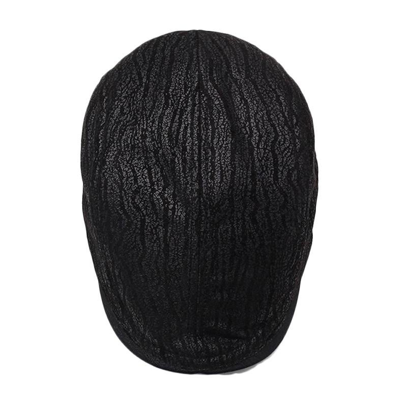 Leather Retro Painter Hat Autumn Winter Ear Protection Beret Middle-Aged Men's Peaked Cap Warm Progressive Cap
