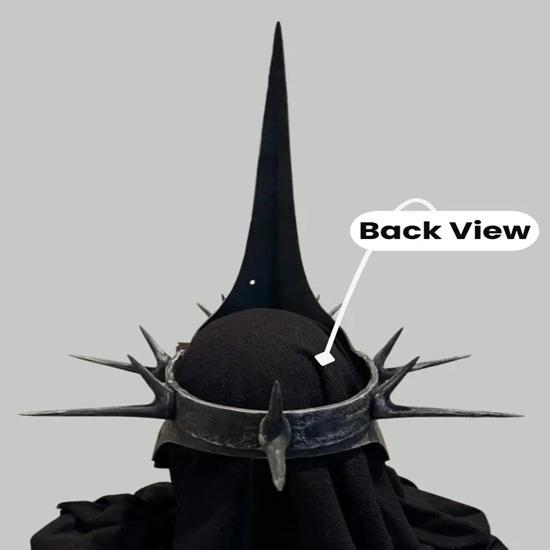 Witch King Helmet, Nazgul Helmet Steel Ringwraith Helmet, Black LOTR Cosplay Helmet Medieval Fantasy Armor