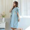 Women's Wearable Bathrobe: Soft, Absorbent, Thick, Long Sleeve, Tie-up; Perfect for Salon or Home.