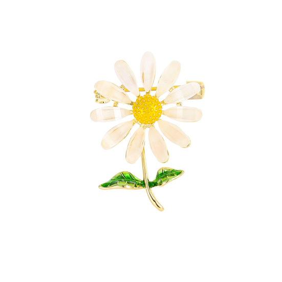 Liten tusenfryd blomsterbrosje