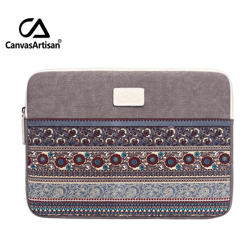 Canvas Laptop Sleeve for MacBook and Tablets - Fits 13", 14", 15"