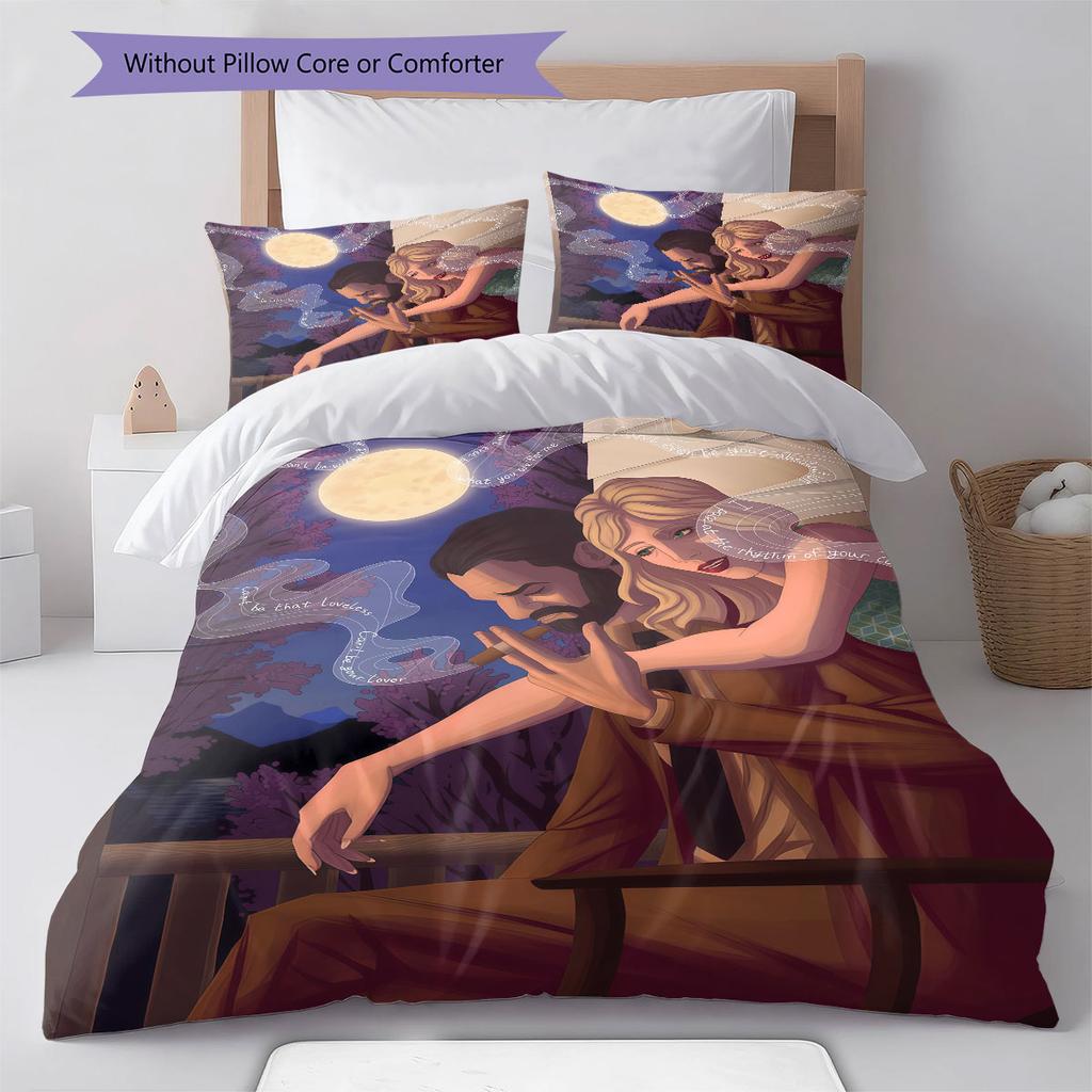 Rusty Lake Secret Bedding Quilt Set Quilt Cover Pillowcase Home Decoration Birthday Gift (1 * duvet cover + 2 * pillowcase, without core)