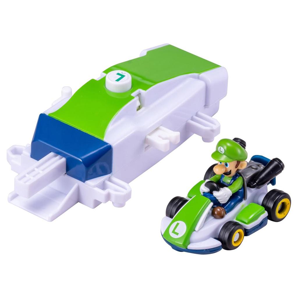 Takara Tomy Drift Tomica Mario Kart Drift Starter Luigi Standard Miniature Car Ages 3 and Up Set, & Kart, Toy,