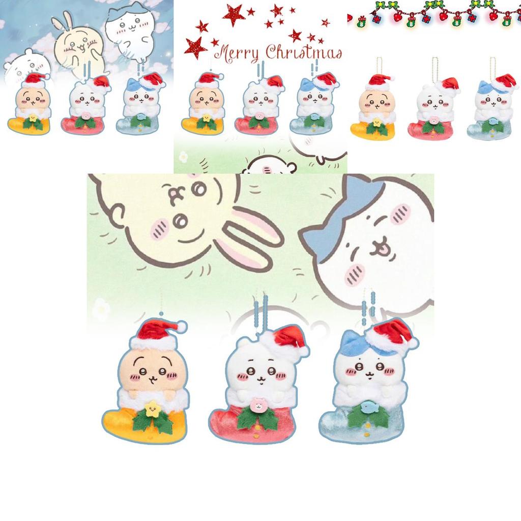 Adorable Christmas Bear Plush Pendant Cute Cartoon Toy Bag Charm Gift For Kids