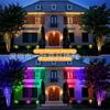 RGBW Outdoor Landscape Light: Remote-Controlled, Color-Changing, Dimmable Spotlight for Trees, Garden Paths, and Lawn Ambiance