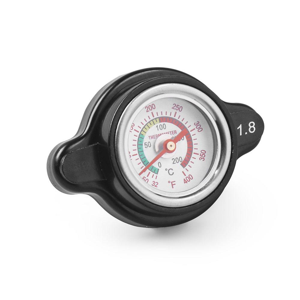 1.8 Bar High Pressure Radiator Cap 25.6psi with Temperature Gauge for Honda Ranger Husqvarna Motorcycle Dirt Bike ATV Models