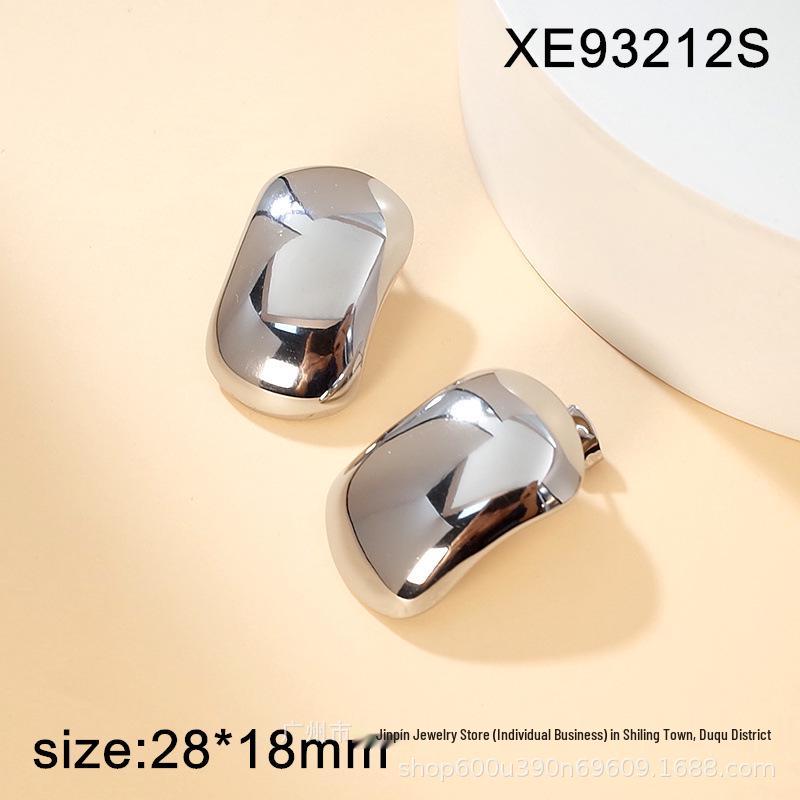Stylish Geometric Vacuum-Plated Stainless Steel Earrings