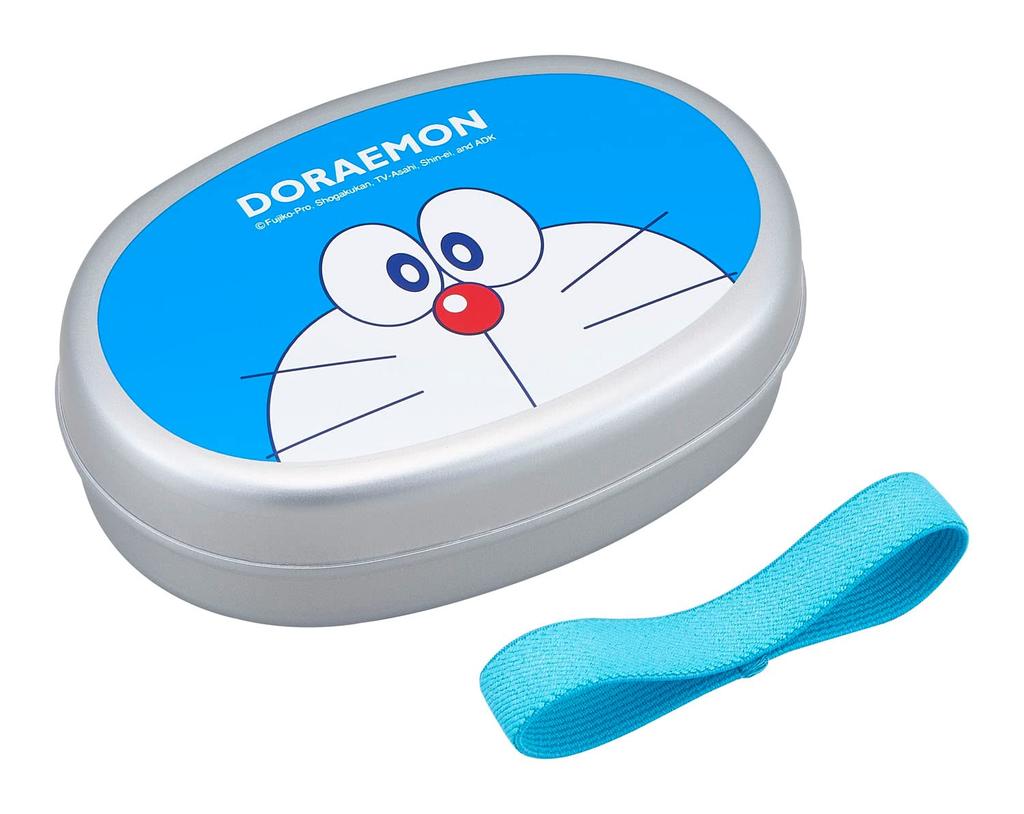 OSK Aluminum Lunch Lunch with Made in Children's Box, Medium, 350ml, Doraemon, Belt, Divider, Japan, AL-5