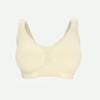 Wireless Seamless V Neck Bra for Women Stretchy Soft Fabric Comfortable Support Wide Straps Non Padded Everyday Wear