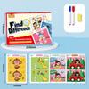 Find The Differences in The Pictures Attention Training Reusable Game Card