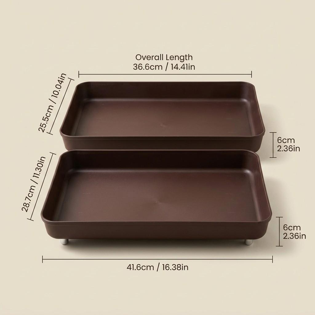 Bathroom Accessories Vanity Tray Countertop Makeup Organizer Cosmetics Storage Skincare Perfume Stand Non-Slip Metal Feet